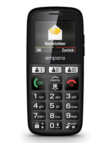 Emporia emporiaHAPPY 70 g Nero Telefono di livello base
