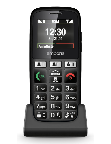 Emporia emporiaHAPPY 70 g Nero Telefono di livello base