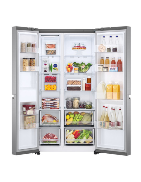 LG GSBV70PZTE Frigorifero Side-by-Side, Classe E, 655L, No frost, Inox