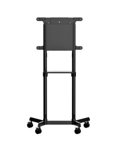 StarTech.com Carrello porta TV con ruote - Supporto TV portatile per schermi VESA da 37-70" (70 kg) - Supporto TV con ripiano e  2