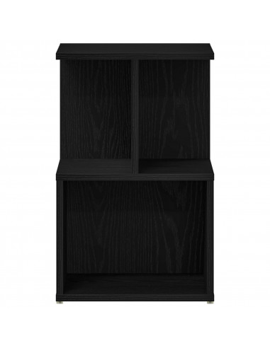 Comodino  in rovere nero 35x35x55 cm in legno ingegnerizzato