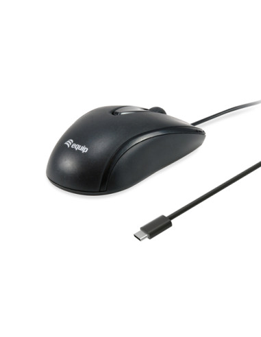 Equip 245116 mouse Ufficio Ambidestro USB tipo-C Ottico 1200 DPI