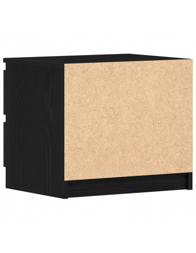 Comodino nero in legno ingegnerizzato vitaXL 50x40x43,5 cm