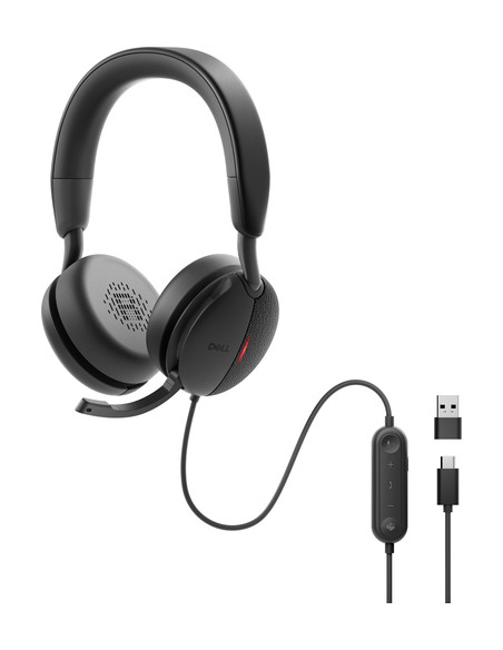 DELL WH5024 Auricolare Cablato A Padiglione Musica e Chiamate USB tipo-C Nero