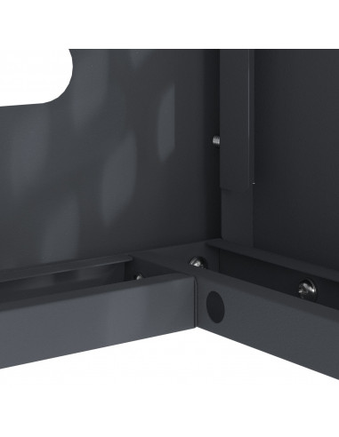Copertura per Condizionatore  Antracite 110x50x105 cm in Acciaio