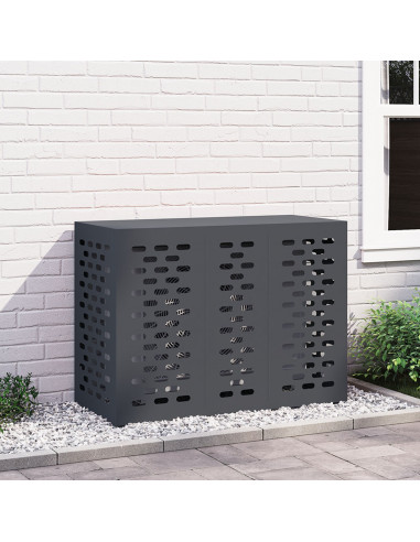 Copertura per Condizionatore  Antracite 110x50x80 cm in Acciaio