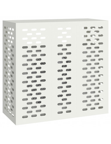 Copertura per Condizionatore  Bianca 110x50x105 cm Acciaio