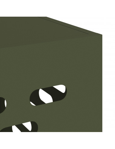 Copertura per condizionatore  verde oliva 90x40x60 cm in acciaio
