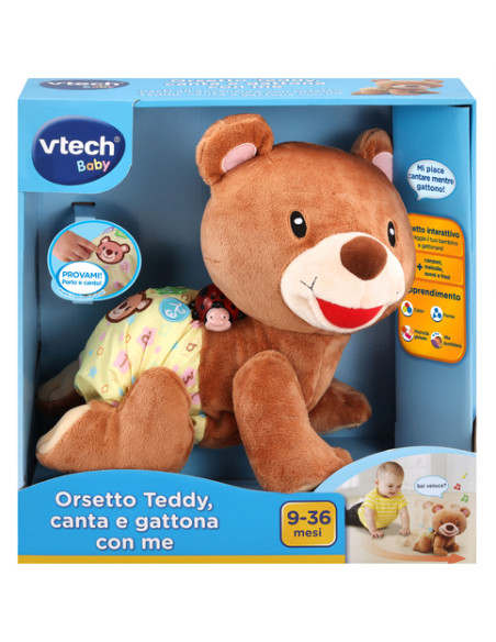 VTech Baby Orsetto Teddy, canta e gattona con me