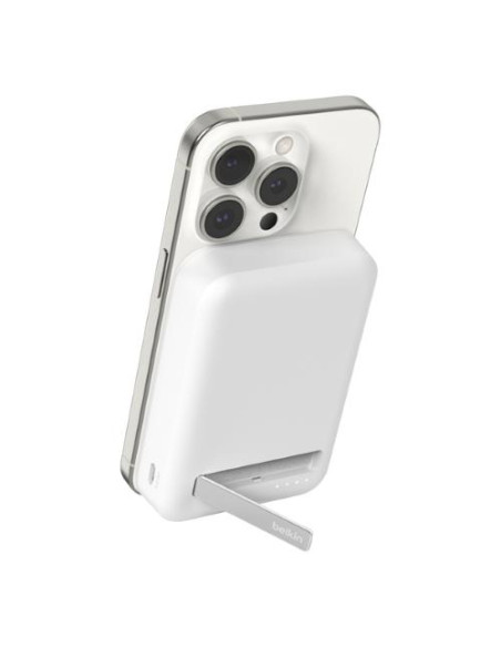 BELKIN 10K QI2 MAGSAFE COMPATIBLE POWERBANK WITH KICKSTAND WHITE