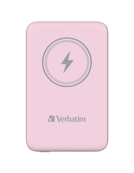 Verbatim Charge 'n' Go Polimeri di litio (LiPo) 10000 mAh Carica wireless Rosa