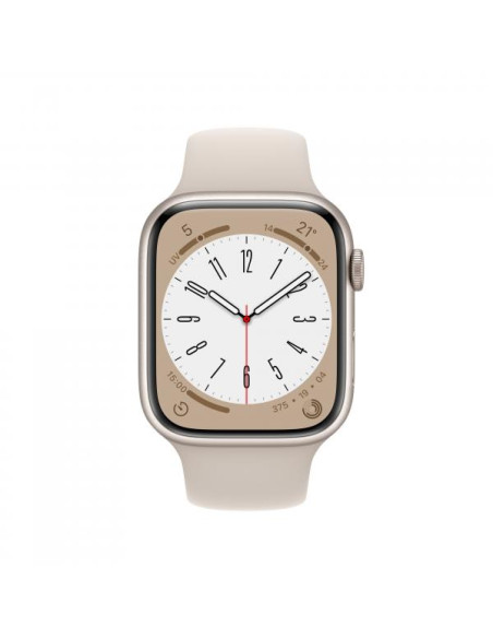 Apple Watch Series 8 GPS + Cellular 45mm Cassa in Alluminio color Galassia con Cinturino Sport Band Galassia - Regular