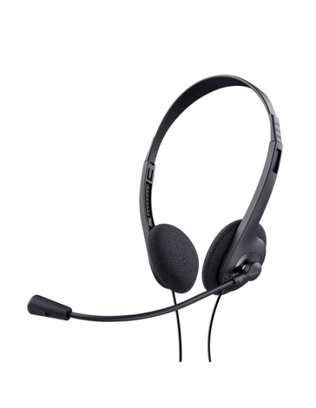Trust 24659 cuffia e auricolare Cablato A Padiglione Musica e Chiamate Nero