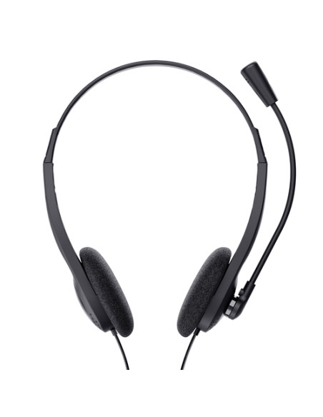 Trust 24659 cuffia e auricolare Cablato A Padiglione Musica e Chiamate Nero