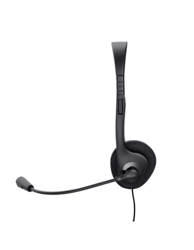 Trust 24659 cuffia e auricolare Cablato A Padiglione Musica e Chiamate Nero