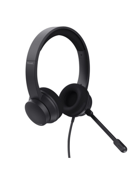 Trust HS-260 Auricolare Cablato Passanuca Ufficio USB tipo A Nero