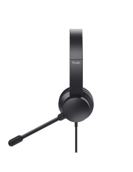 Trust HS-260 Auricolare Cablato Passanuca Ufficio USB tipo A Nero