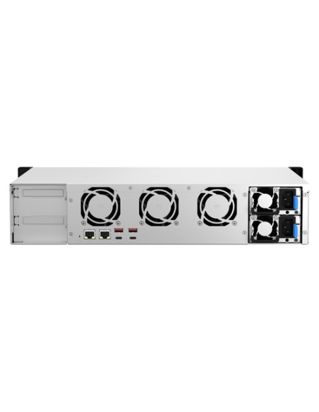 QNAP TS-873AeU-RP NAS Armadio (2U) Ryzen Embedded V1500B 4 GB DDR4 0 TB QuTS hero Nero