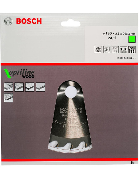 Bosch ‎2608640612 lama circolare 19 cm 1 pz