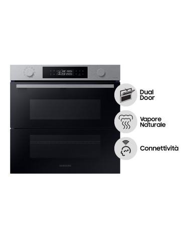 Samsung NV7B45403BS Forno ad incasso Dual Cook Flex™ Serie 4 76 L A+ Inox