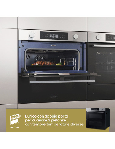 Samsung NV7B45403BS Forno ad incasso Dual Cook Flex™ Serie 4 76 L A+ Inox