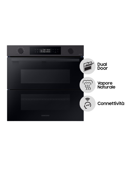 Samsung NV7B4540VBB Forno ad incasso Dual Cook Flex™ Serie 4 76 L A+ Black Inox