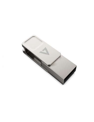 V7 VF364GTC unità flash USB 64 GB USB Type-A / USB Type-C 3.2 Gen 1 (3.1 Gen 1) Argento