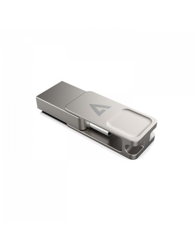 V7 VF364GTC unità flash USB 64 GB USB Type-A / USB Type-C 3.2 Gen 1 (3.1 Gen 1) Argento