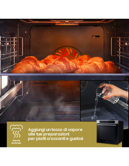 Samsung NV7B4040VBS Forno ad incasso Multifunzione Serie 4 76 L A+ Inox