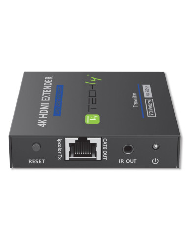 Techly IDATA EXT-565 moltiplicatore AV Trasmettitore e ricevitore AV Nero