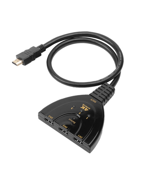Techly IDATA HDMI-3F30 conmutador de vídeo