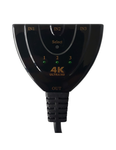 Techly IDATA HDMI-3F30 conmutador de vídeo