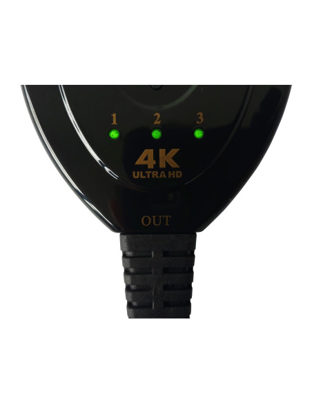 Techly IDATA HDMI-3F30 conmutador de vídeo