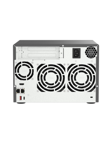 QNAP TVS-h674 NAS Tower Intel® Core™ i3 i3-12100 16 GB DDR4 0 TB QuTS hero Nero