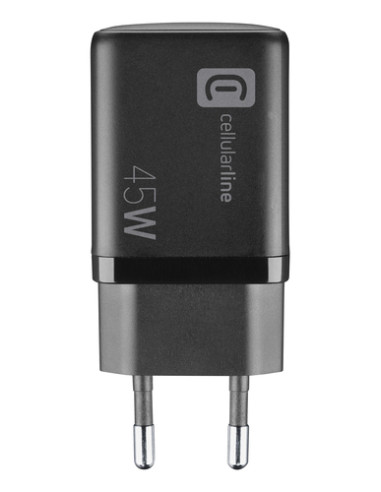 Cellularline MULTIPOWER MICRO 45W Caricabatterie da rete veloce ultracompatto 2 porte, 45W