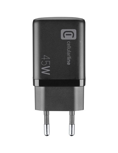 Cellularline MULTIPOWER MICRO 45W Caricabatterie da rete veloce ultracompatto 2 porte, 45W