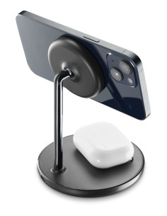 Cellularline Mag Duo Wireless Charger Supporto con carica wireless 2 in 1 per dispositivi Apple 2