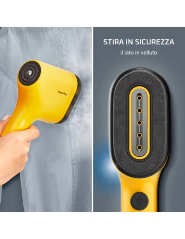 Rowenta Pure Pop DR2026 Vapore per indumenti portatile Giallo