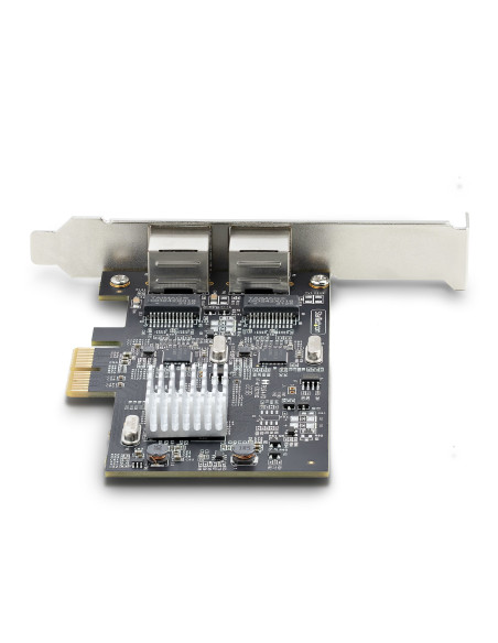 StarTech.com Scheda di rete 2.5 Gigabit a 2 porte - Scheda Ethernet PCIe da 2,5 Gbps NBASE-T, Intel I225-V, Scheda di rete per P