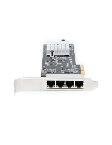 StarTech.com Scheda di rete 2.5 Gigabit a 4 porte - Scheda Ethernet PCIe da 2,5 Gbps NBASE-T, Intel I225-V, Scheda di rete per P