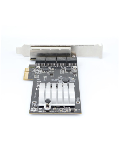 StarTech.com Scheda di rete 2.5 Gigabit a 4 porte - Scheda Ethernet PCIe da 2,5 Gbps NBASE-T, Intel I225-V, Scheda di rete per P