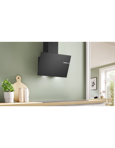 Bosch Serie 2 DWK65DK60 Cappa a parete 60 cm Vetro nero Classe A