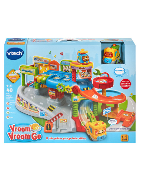 VTech Vroom Vroom Go - Il mio primo garage interattivo