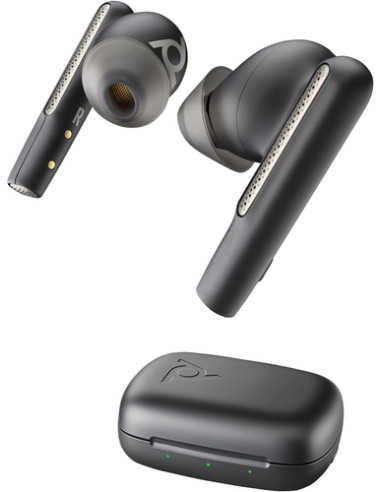 POLY Auricolari nerofumo Voyager Free 60 UC M + Adattatore BT700 USB-A + Custodia di ricarica di base