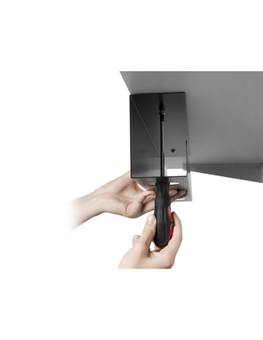 Equip 650863 organizer per cavi Scrivania Pannello passacavi Nero 1 pz