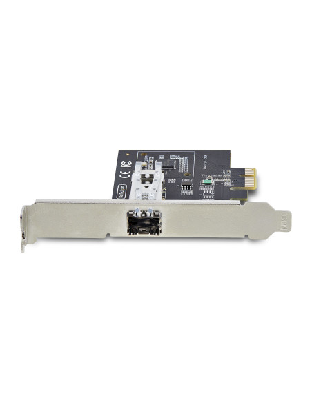 StarTech.com Scheda di Rete SFP GbE a 1 porta, PCIe 2.1 x1, Intel I210-IS, Controller 1GbE, 1000BASE rame/fibra ottica, NIC Giga