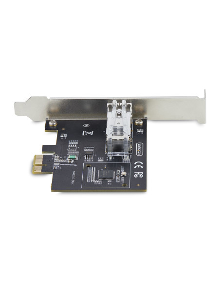 StarTech.com Scheda di Rete SFP GbE a 1 porta, PCIe 2.1 x1, Intel I210-IS, Controller 1GbE, 1000BASE rame/fibra ottica, NIC Giga