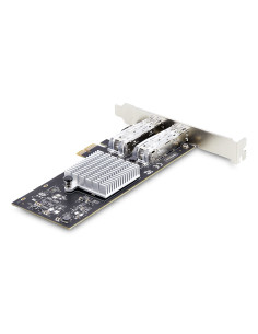 StarTech.com Scheda di Rete SFP GbE a 2 Porte, PCIe 2.1 x1, Intel I210-IS, Controller 1GbE, 1000BASE rame/fibra ottica, NIC Giga 2