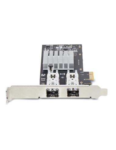 StarTech.com Scheda di Rete SFP GbE a 2 Porte, PCIe 2.1 x1, Intel I210-IS, Controller 1GbE, 1000BASE rame/fibra ottica, NIC Giga