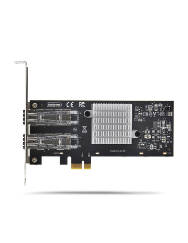 StarTech.com Scheda di Rete SFP GbE a 2 Porte, PCIe 2.1 x1, Intel I210-IS, Controller 1GbE, 1000BASE rame/fibra ottica, NIC Giga